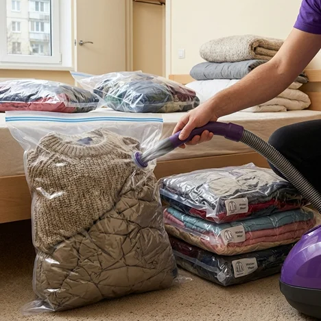 Vacuum Bags for Clothes on a Relocation